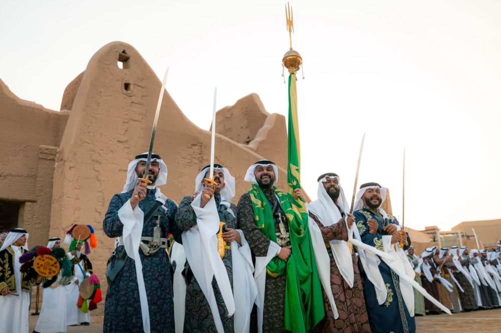 المملكة: مسيرة عسكرية في الدرعية احتفاءً باليوم الوطني
